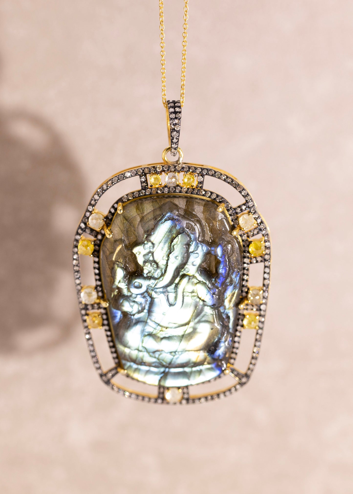 Amethyst Ganesh Pendant