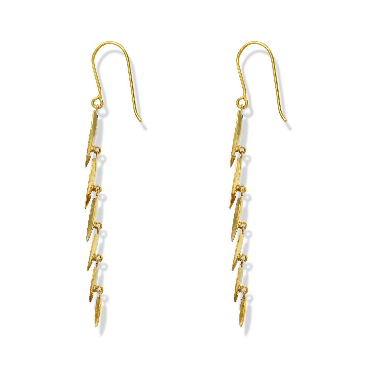Delicate Gold Leaves Earrings
