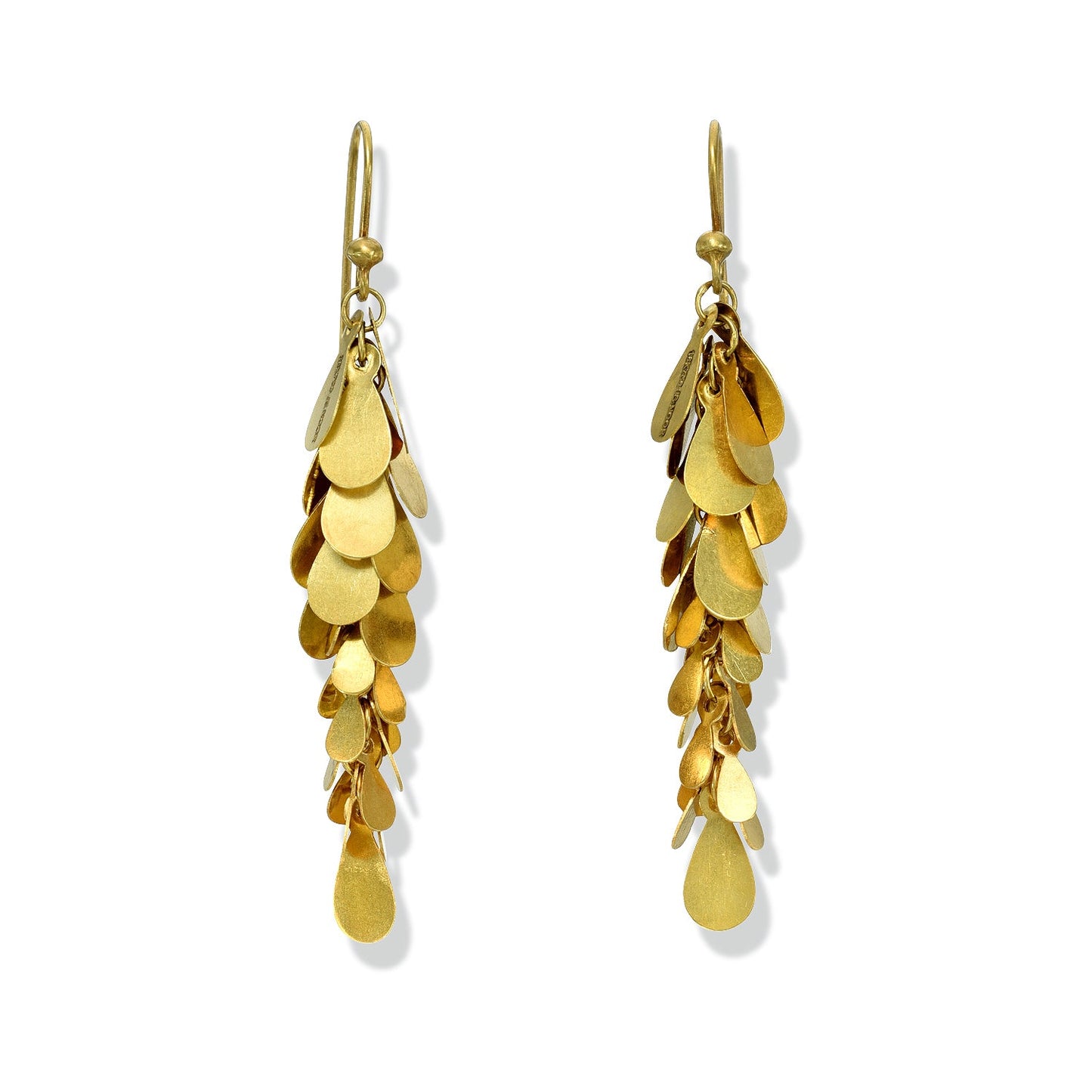 Dancing Gold Circular Leaves Earrings