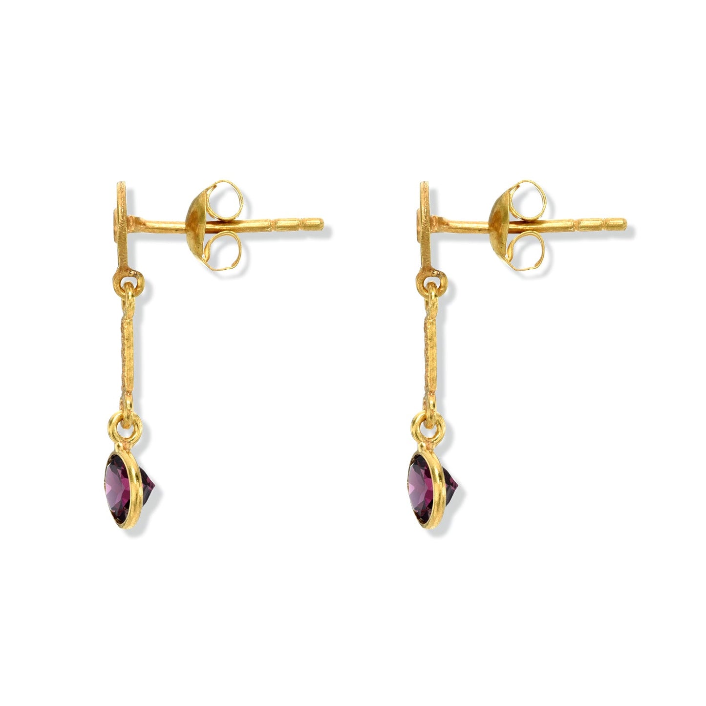 Nu Leaves Round Drop Earrings