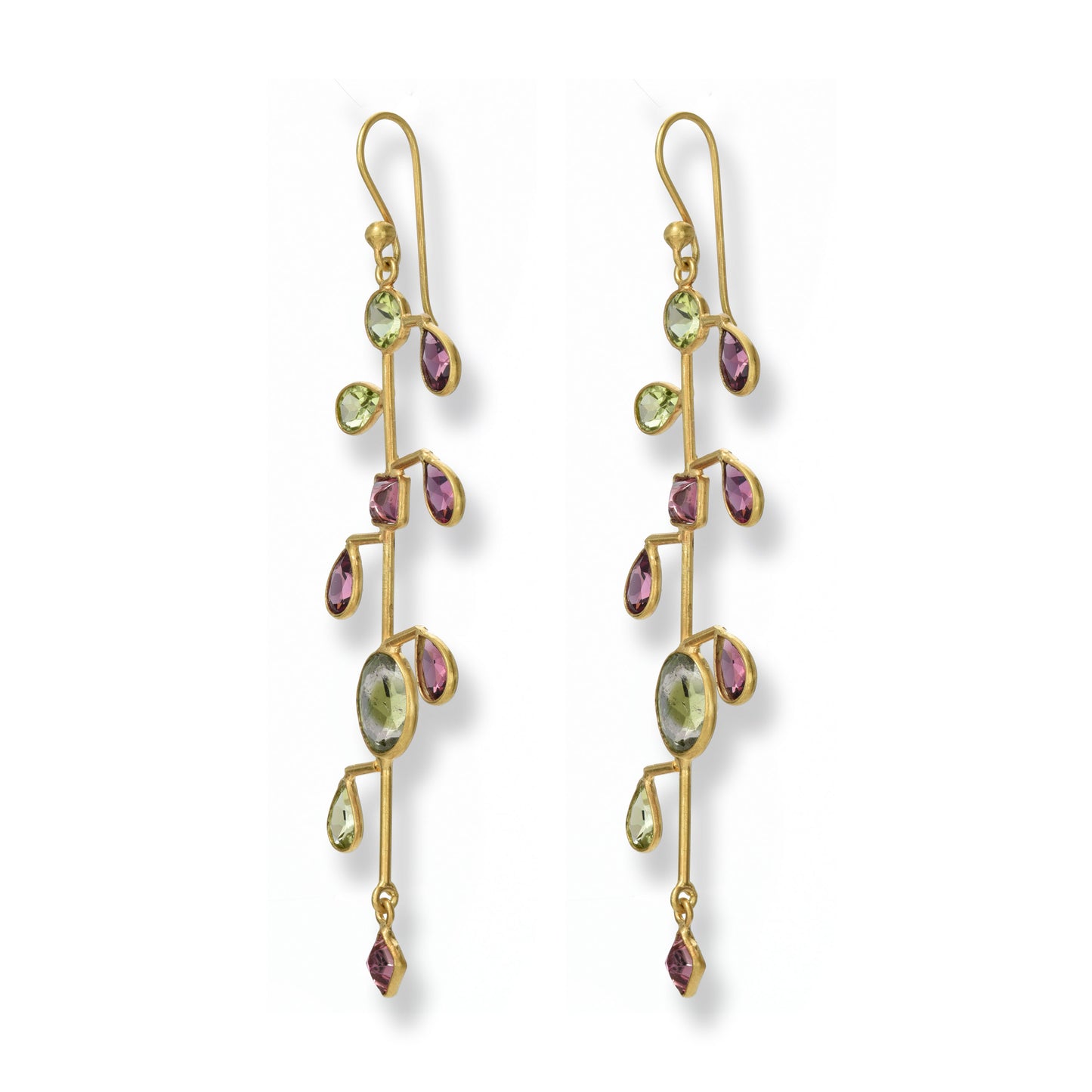 Tourmaline Holiday Drop Earrings
