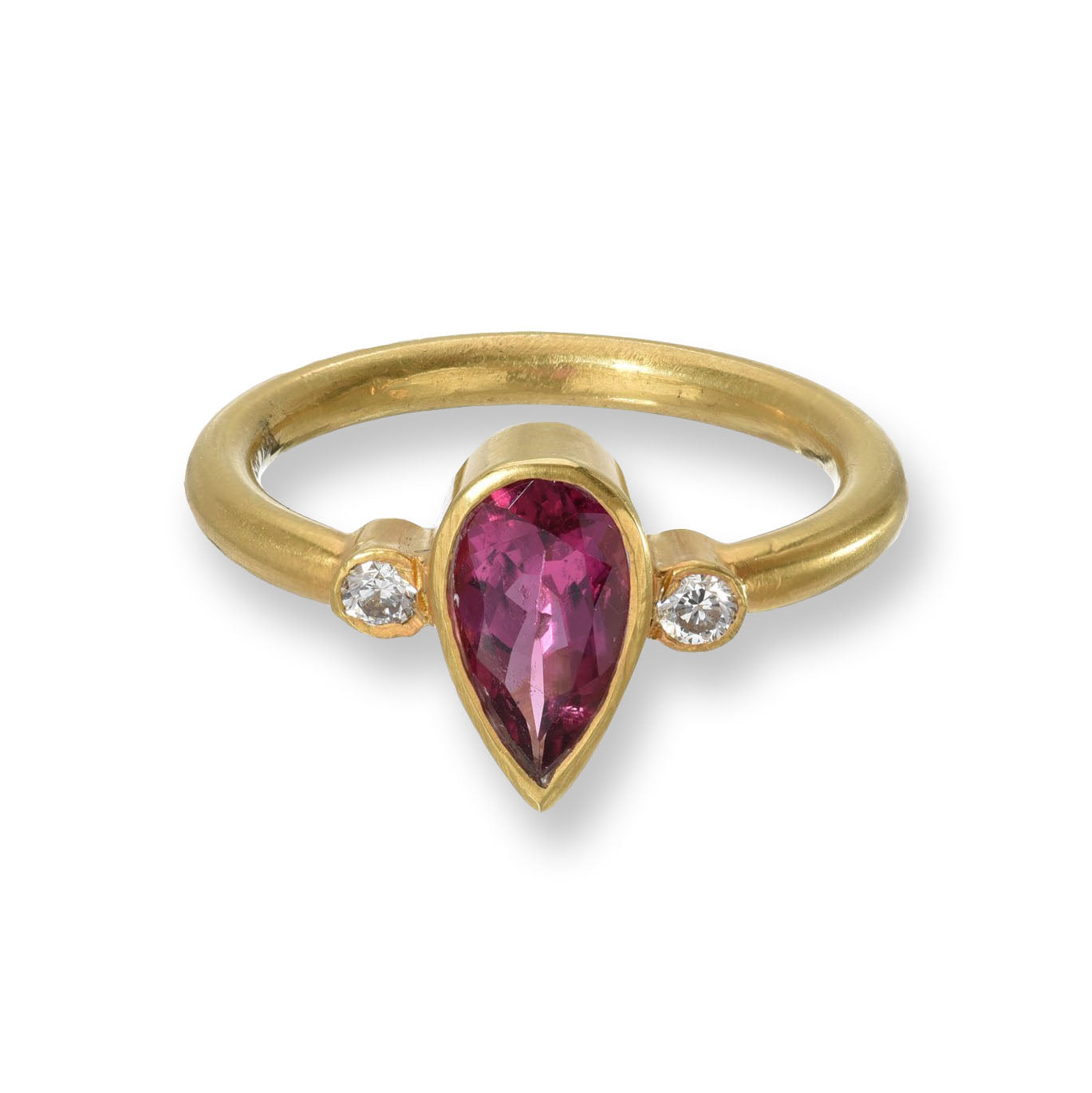Pink Tourmaline & Diamond Ring