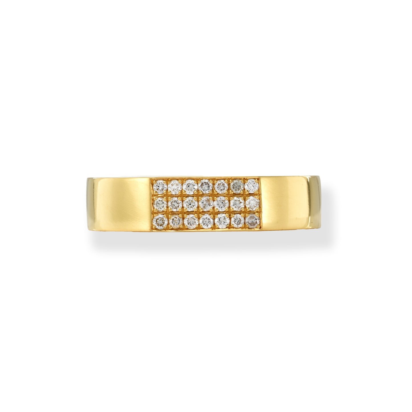 Gold Pave Diamond Ring
