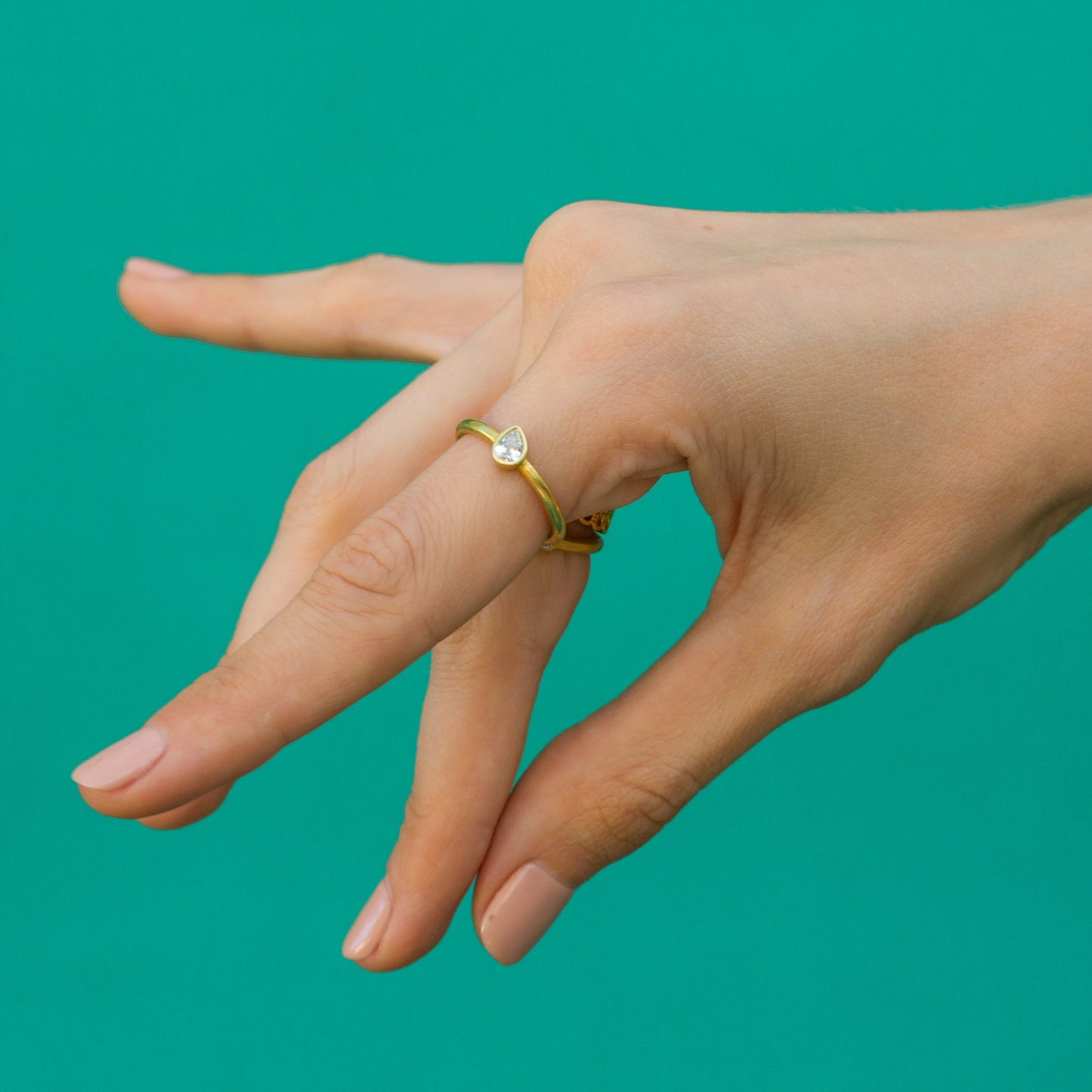 Pear Diamond Ring