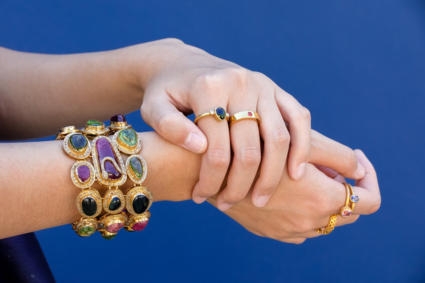 Multicolored Tourmaline Bracelet