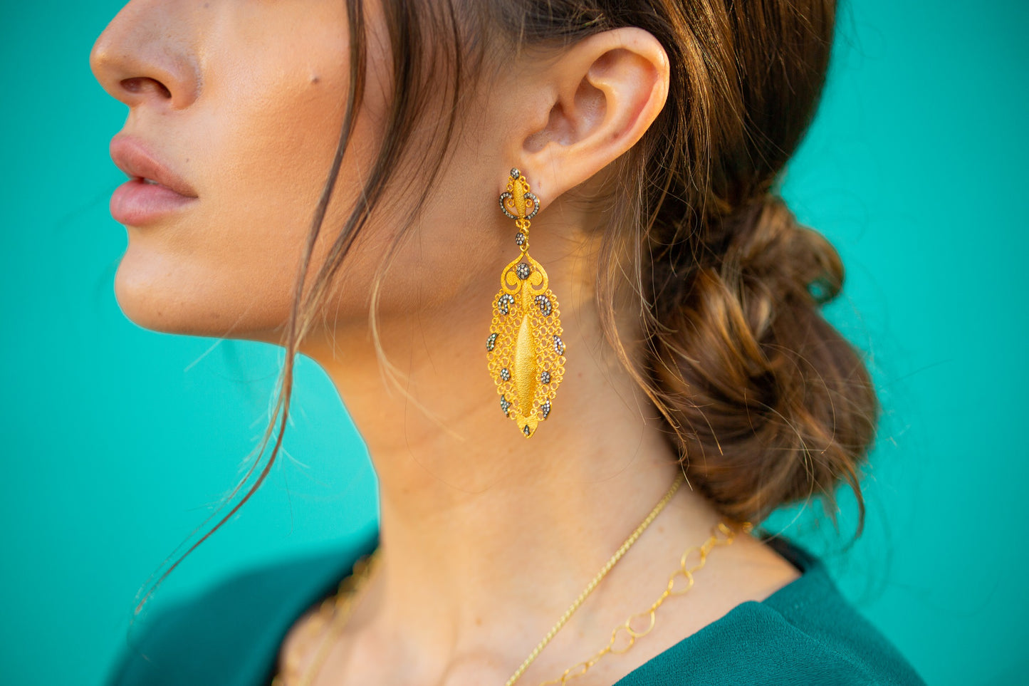 Hawa Leaf Earrings