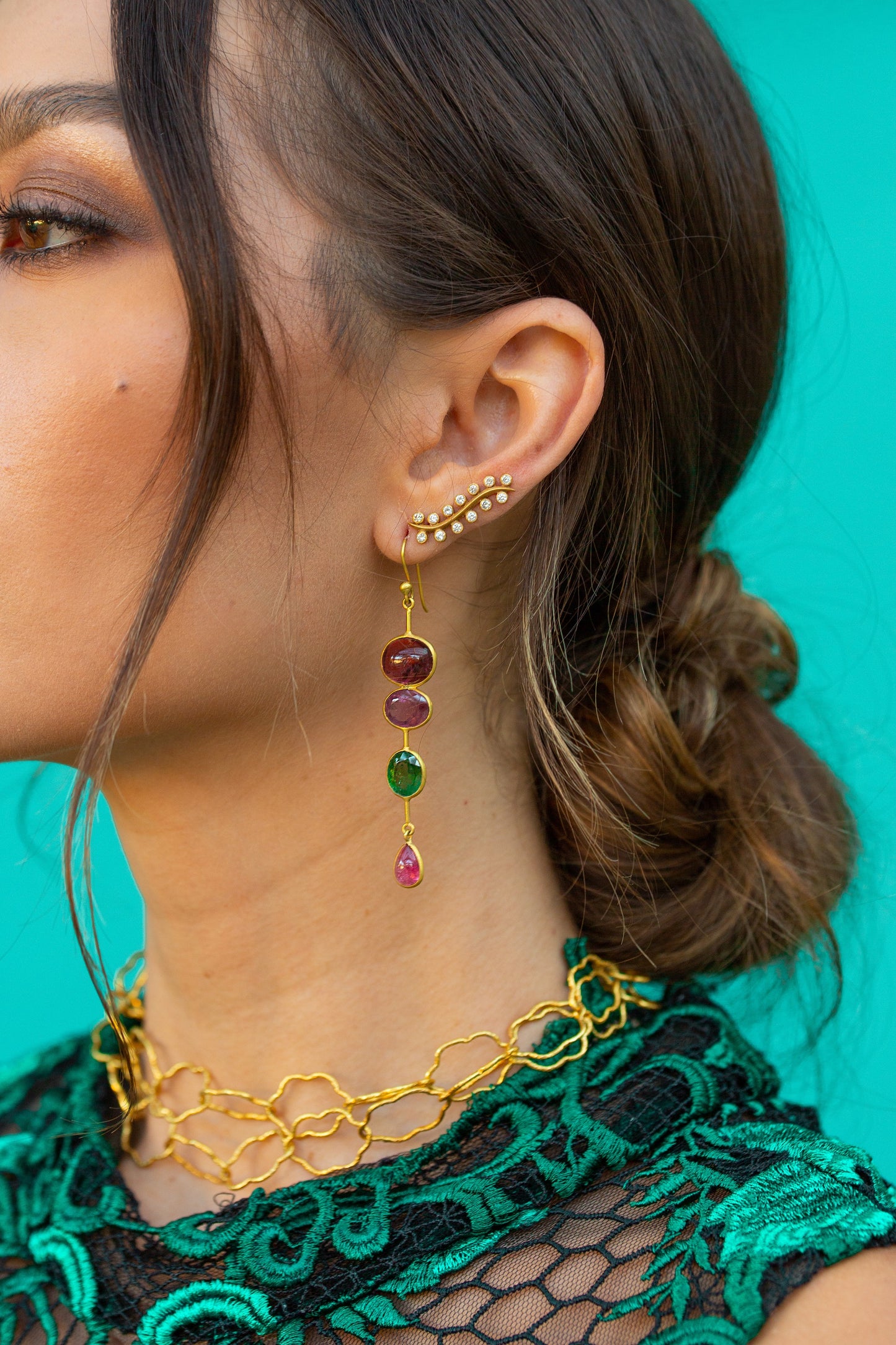 Diamond Ear Climbers