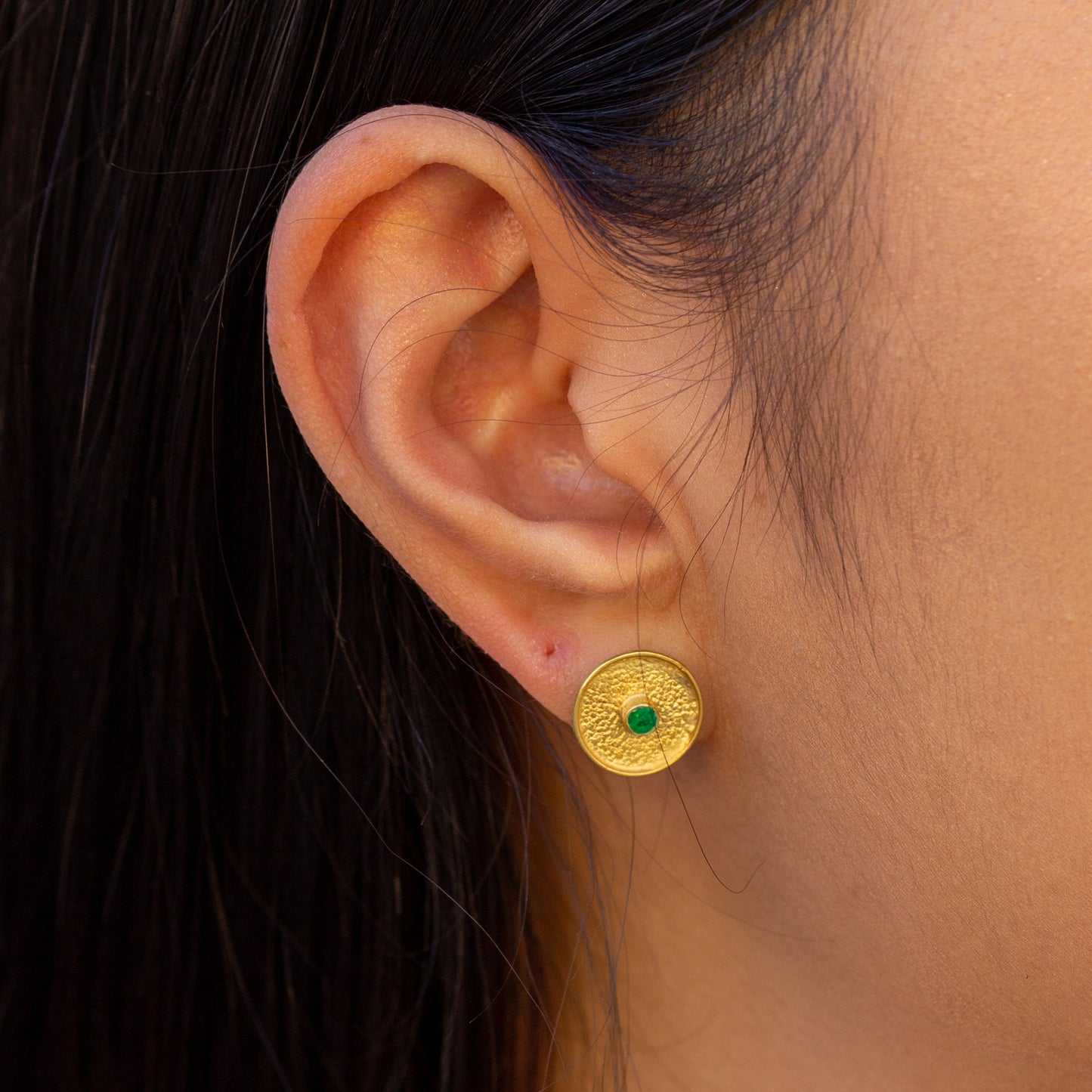 Emerald Stud Earrings
