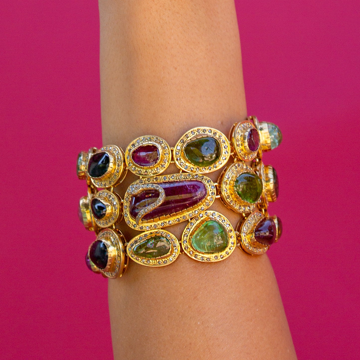 Multicolored Tourmaline Bracelet