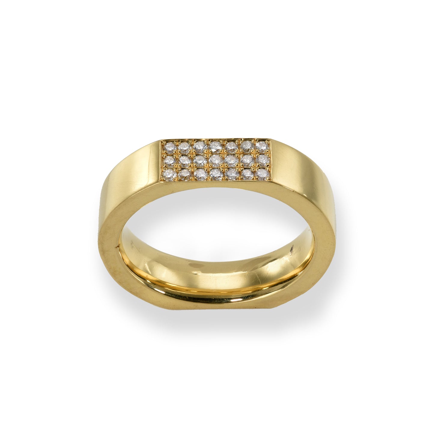 Gold Pave Diamond Ring