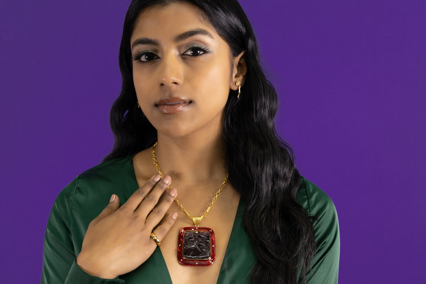 Nu Leaves Peardrop Earrings