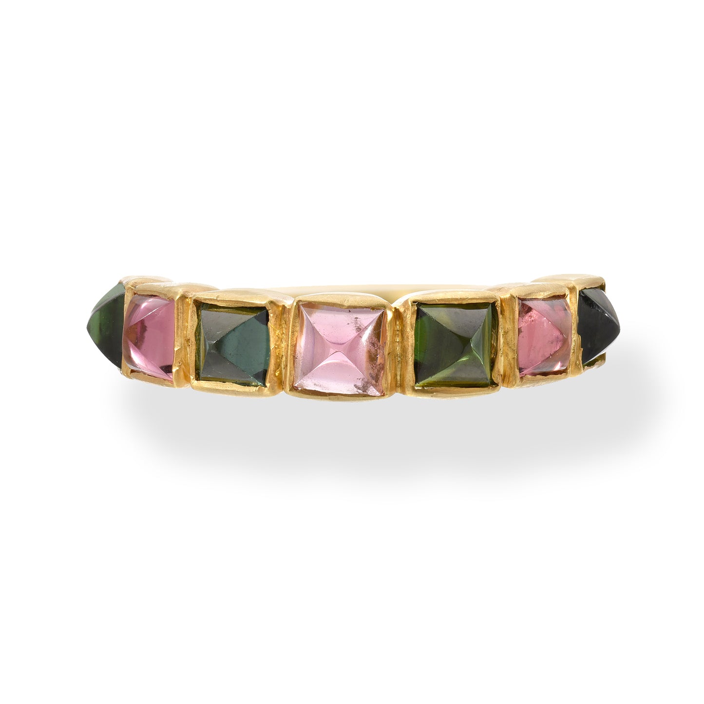 Green & Pink Tourmaline Ring