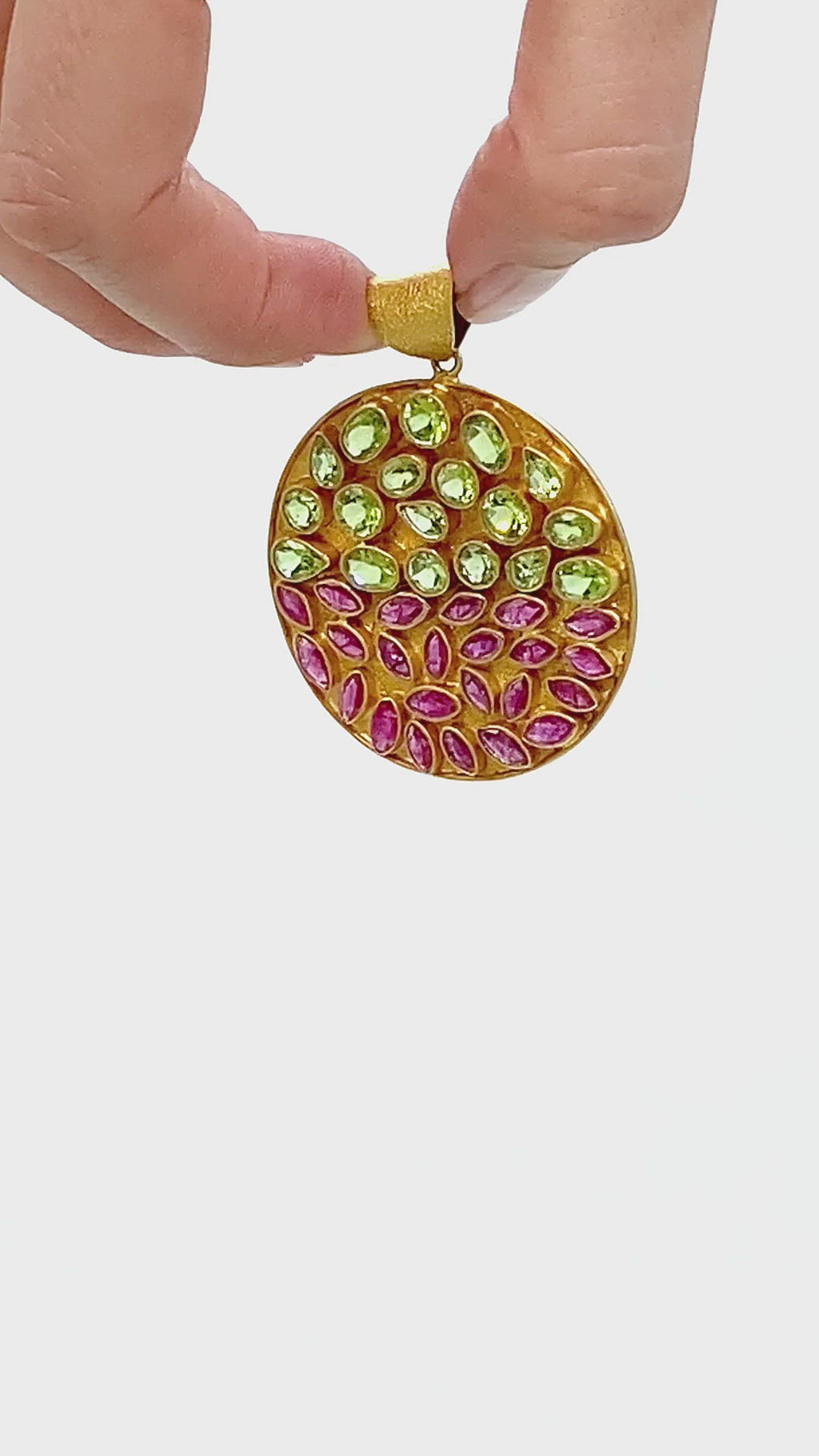 Peridot & Ruby Pendant