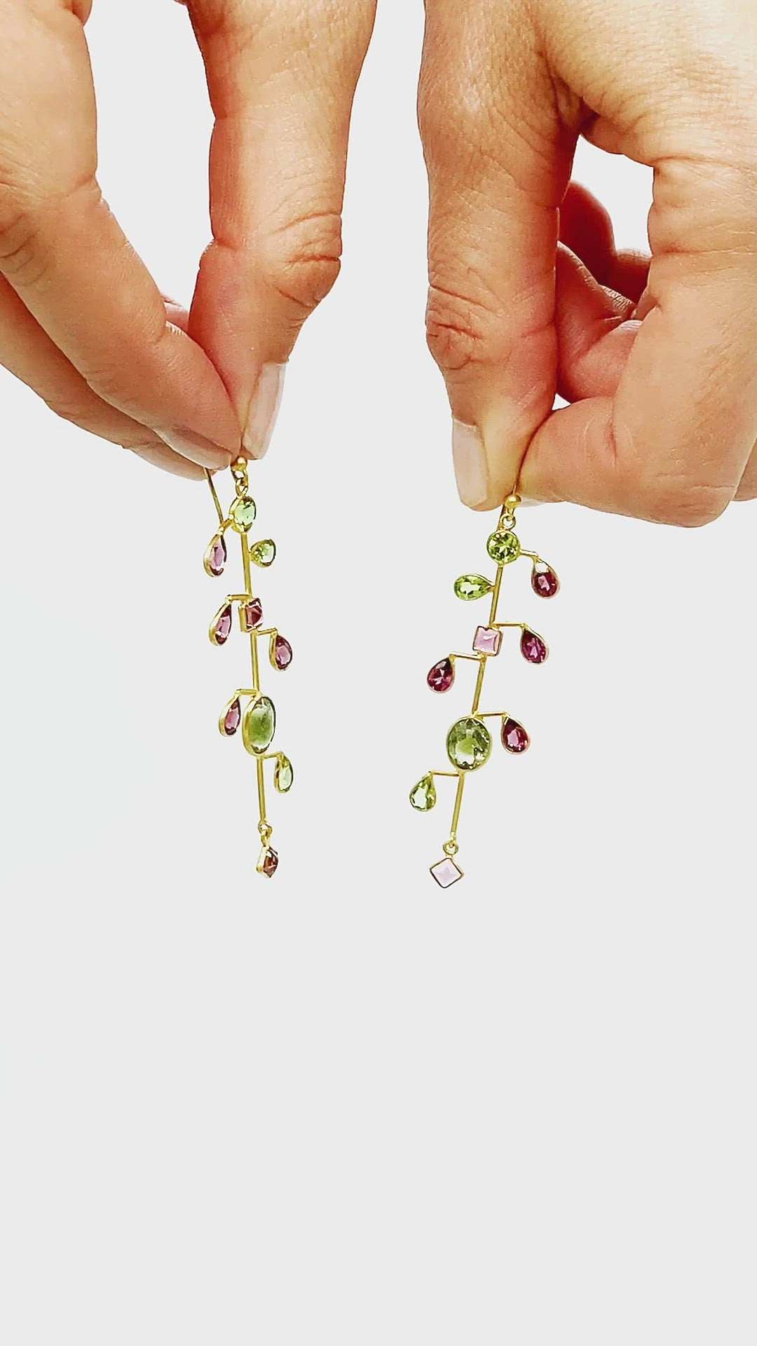 Tourmaline Holiday Drop Earrings