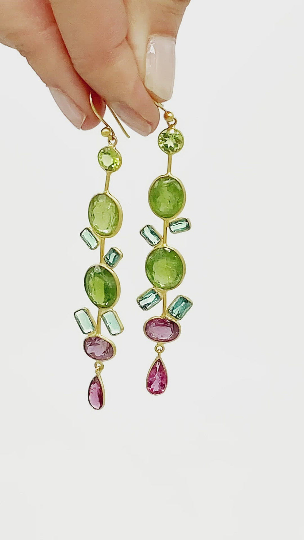 Tourmaline Party Earrings