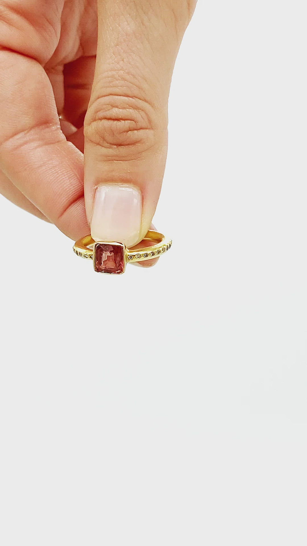 Tourmaline & Diamond Ring