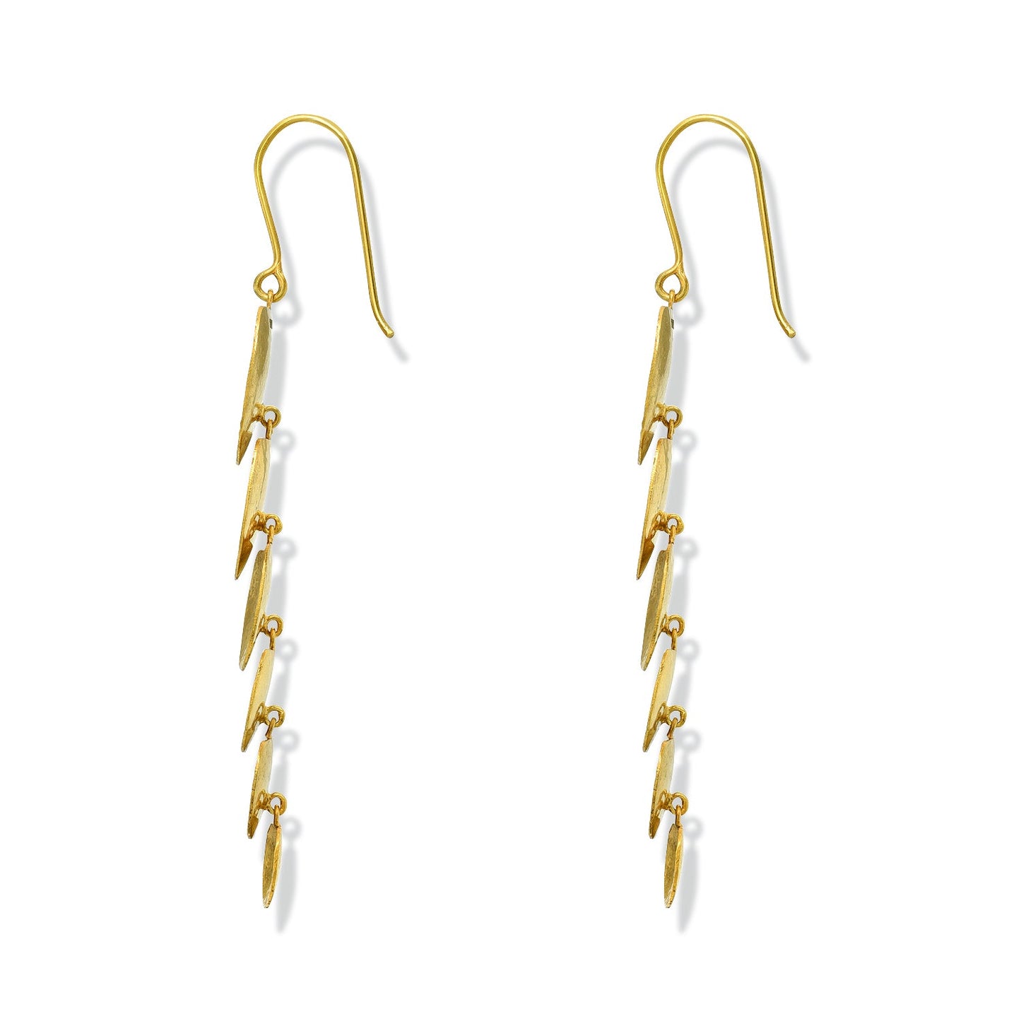 Delicate Gold Leaves Earrings