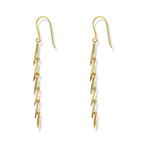 Delicate Gold Leaves Earrings
