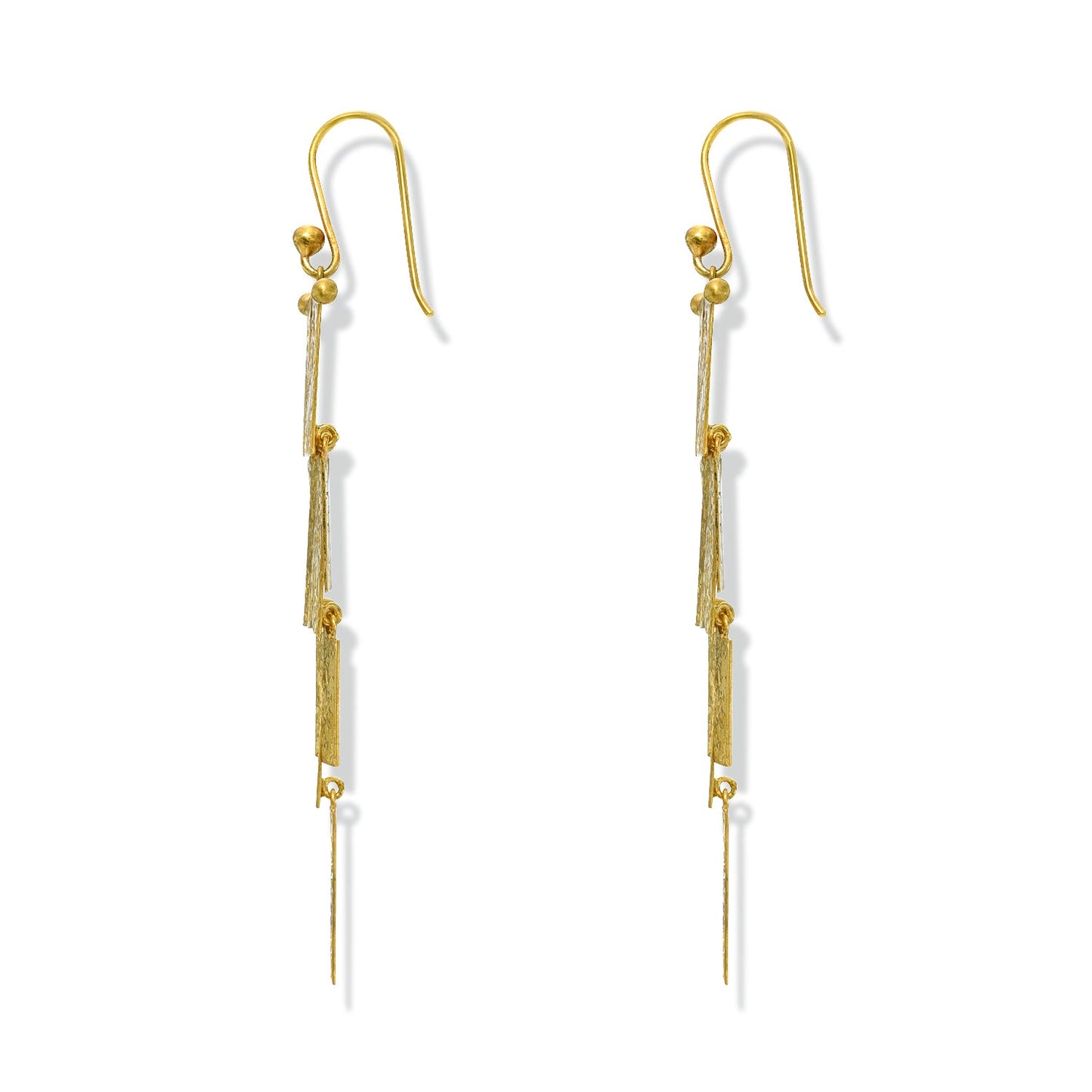 Dancing Gold Nu Leaves Earrings