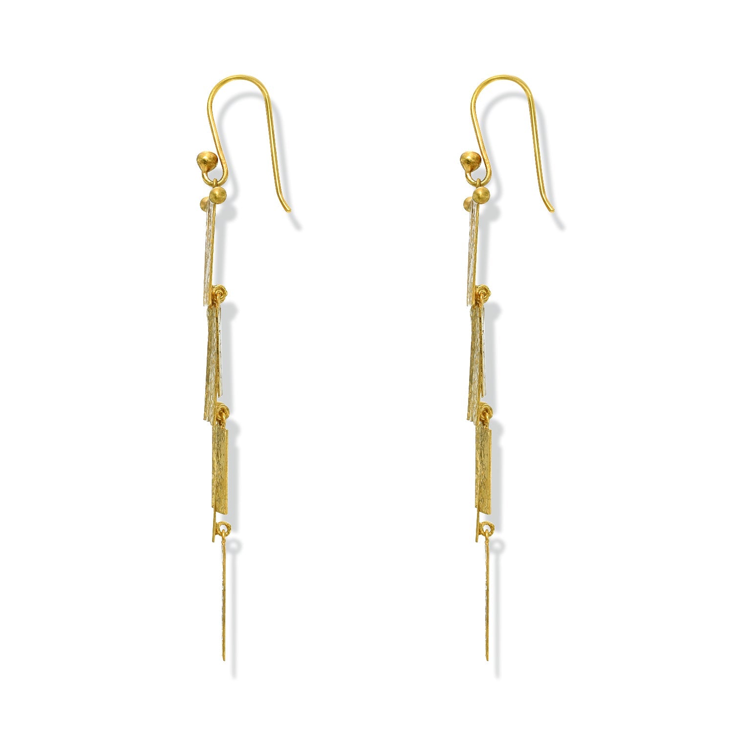 Dancing Gold Nu Leaves Earrings
