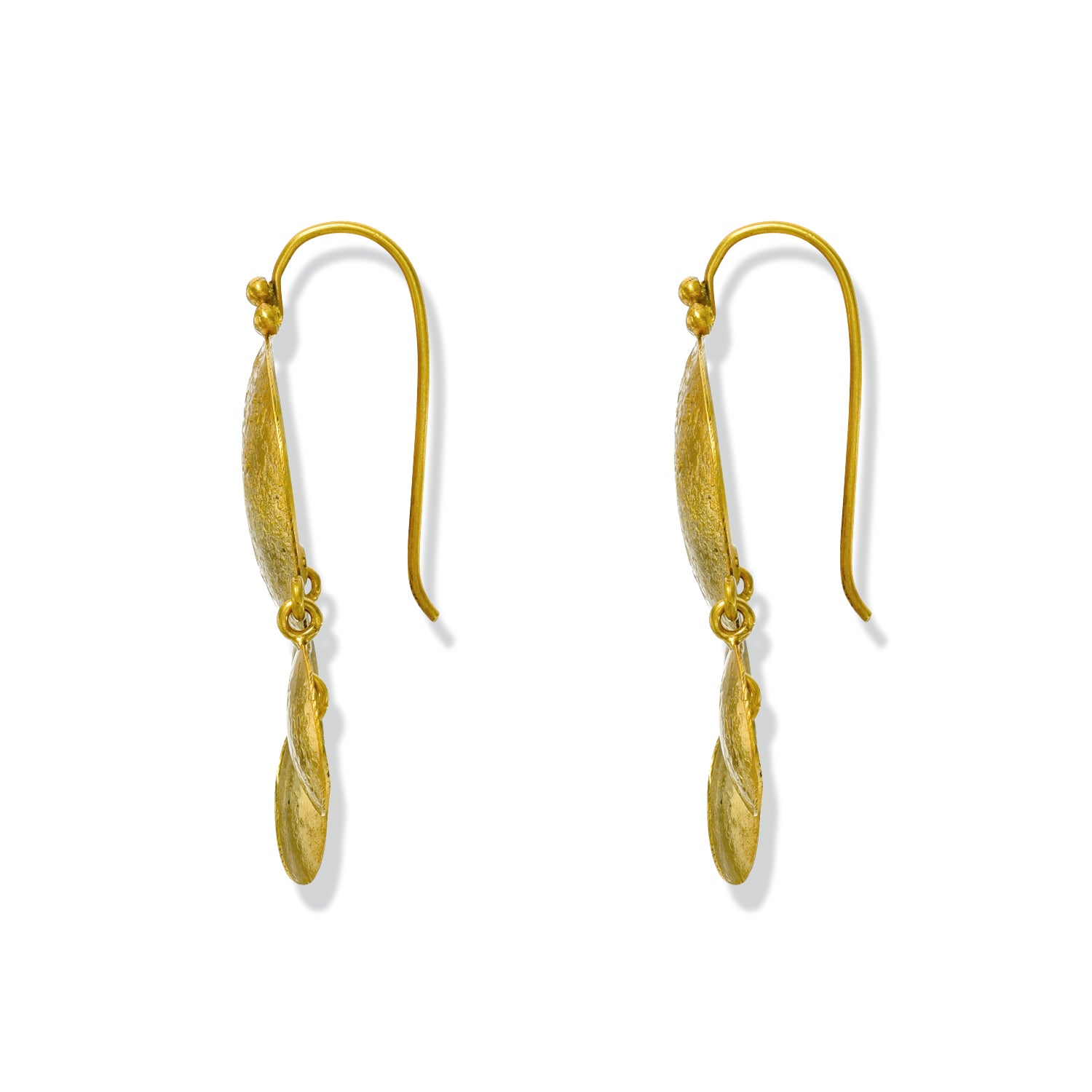 Textured Nu Leaves Earrings