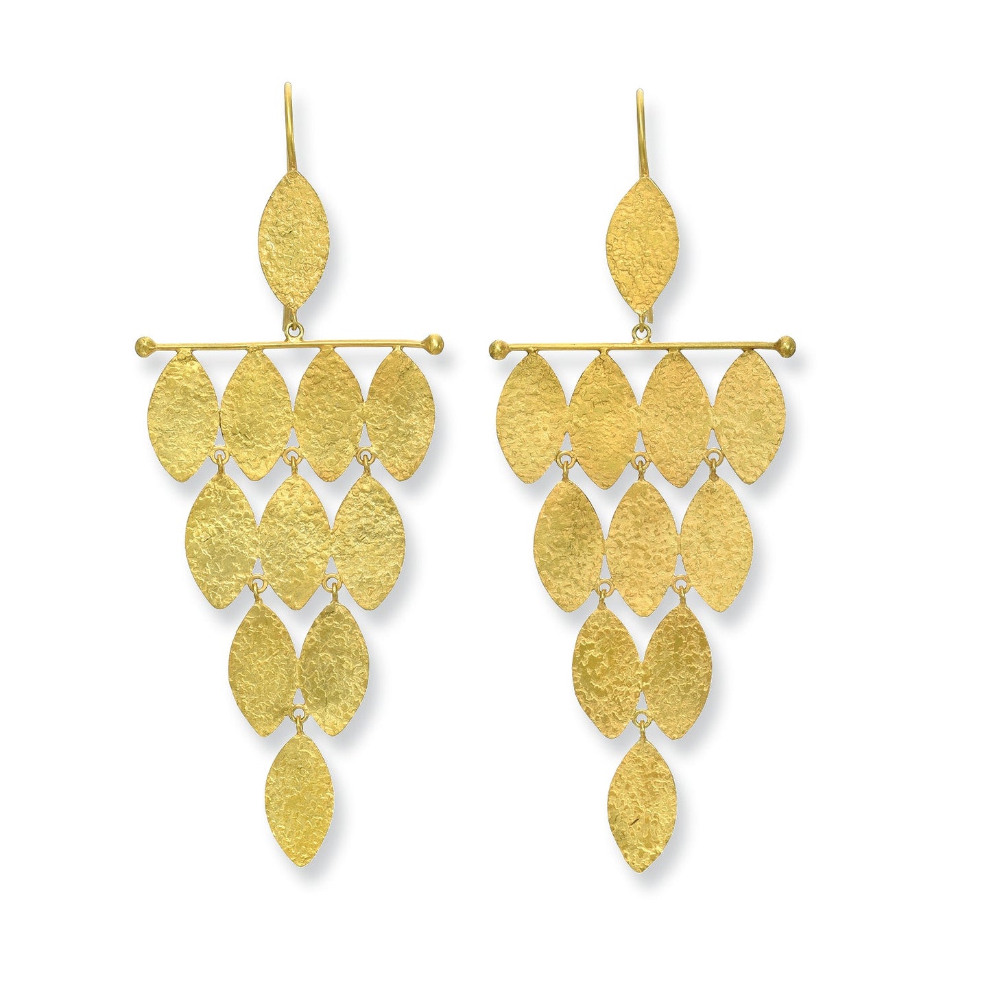 Classic Textured Nu Leaves Earrings