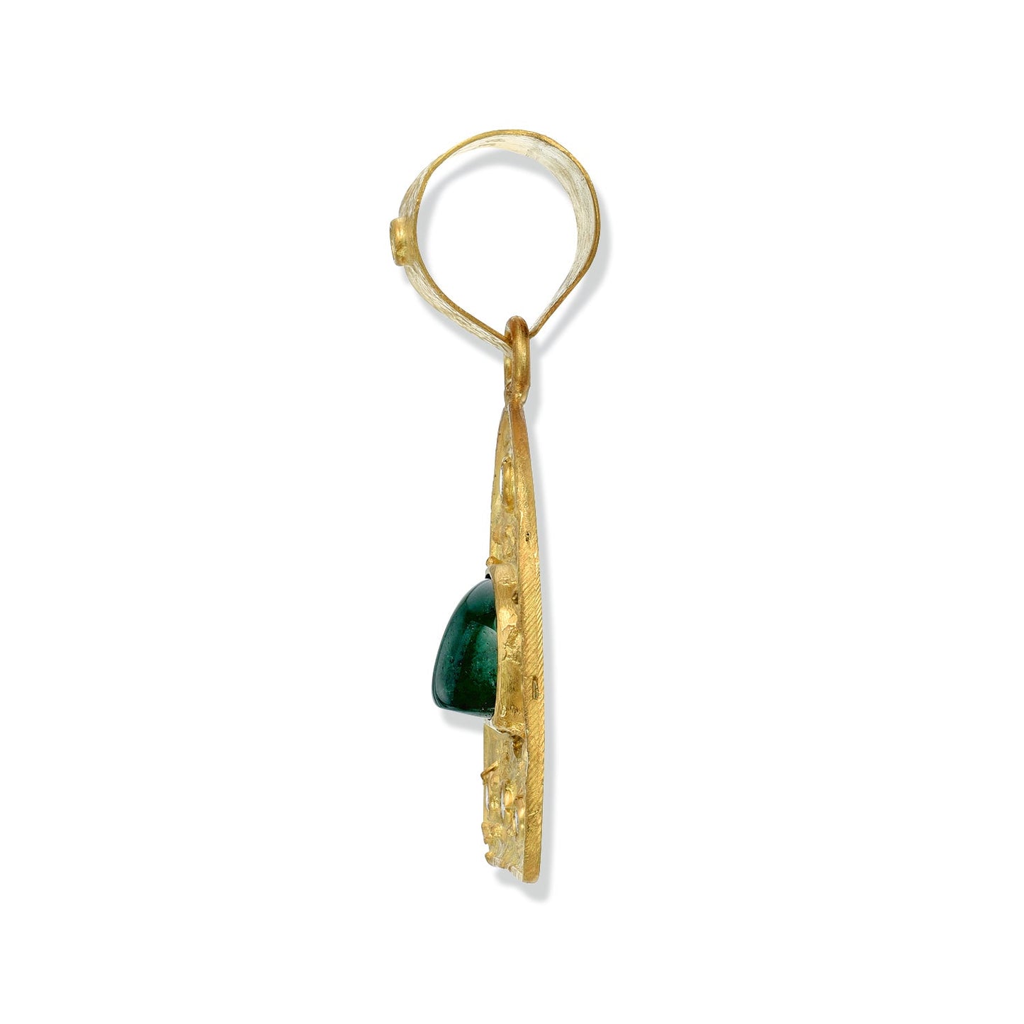 Emerald Window Cabochon Pendant