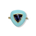 Turquoise Pyramind Ring