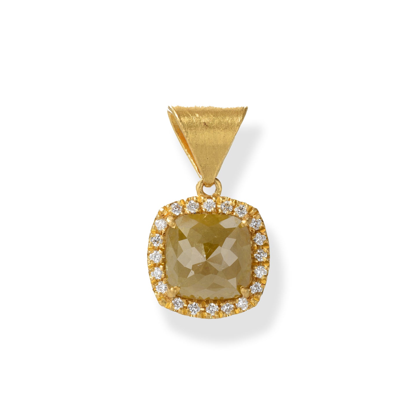 Rose Cut Diamond Pendant