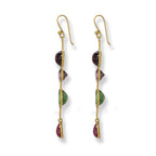 Tourmaline Long Drop Earrings