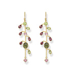 Tourmaline Holiday Drop Earrings