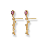 Tourmaline Diamond Trail Earrings