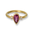 Pink Tourmaline & Diamond Ring