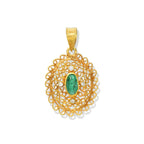 Sun Ethereal Emerald Pendant