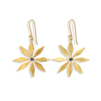 Sapphire Flower Earrings