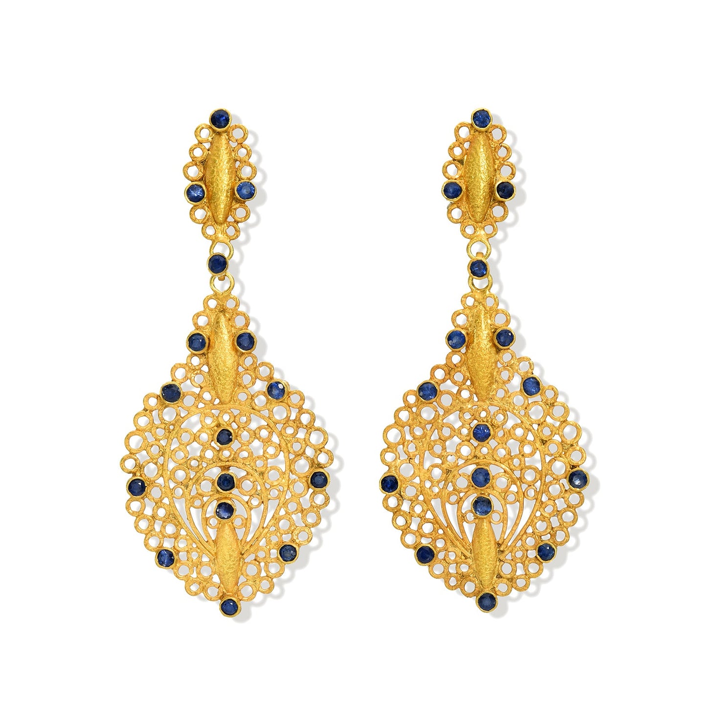 Hawa Earrings with Sapphires