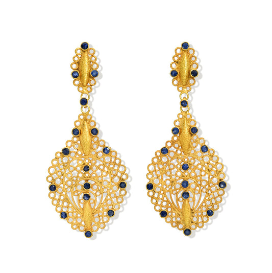 Hawa Earrings with Sapphires
