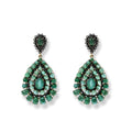 Emerald & Diamond Earrings