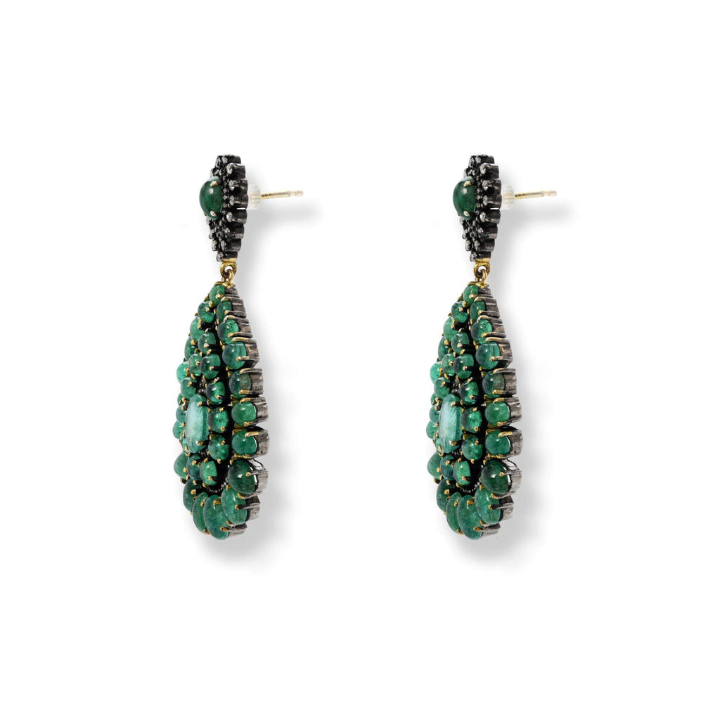 Emerald & Diamond Earrings