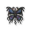 Butterfly Opal & Diamond Pendant / Brooch