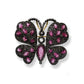 Tourmaline & Diamond Butterfly Pendant / Brooch
