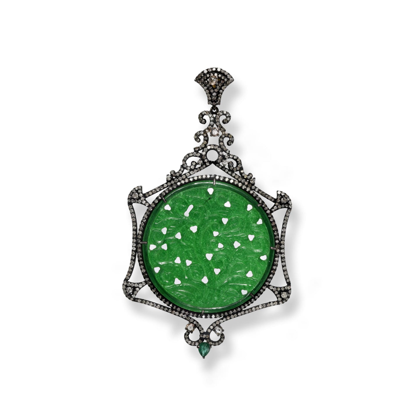 Jade & Diamond Pendant