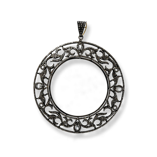 Circle of Protection Pendant in Diamonds