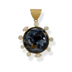 Pietersite & Diamond Pendant