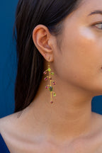 Tourmaline Holiday Drop Earrings