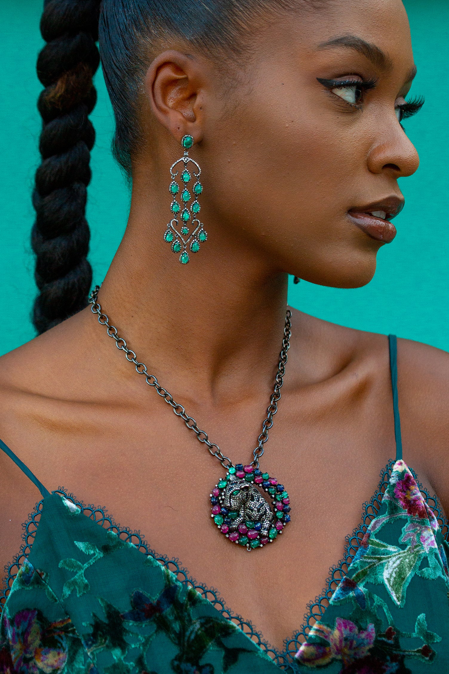 Oxidized Silver Oval Link Chain