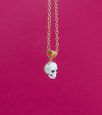Sapphire Eyes Skull Pendant
