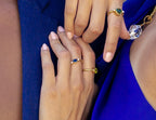 Blue Sapphire & Diamond Ring