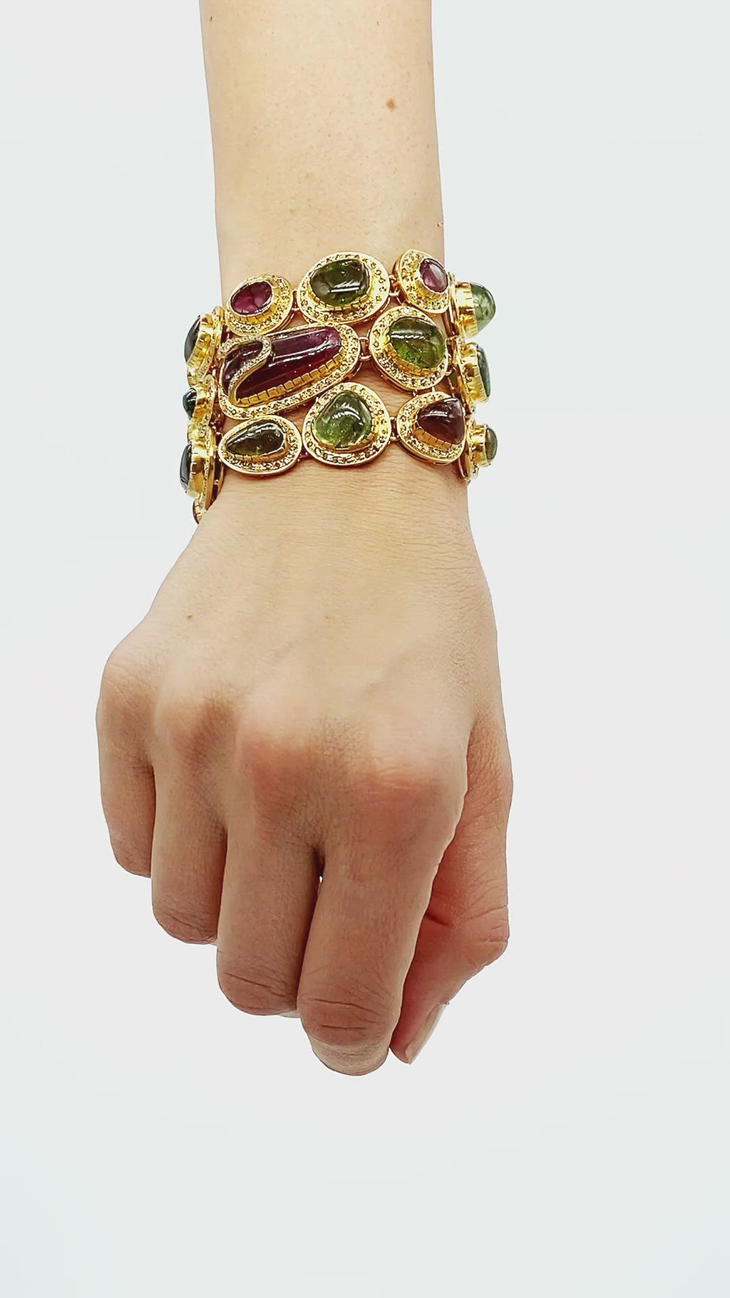 Multicolored Tourmaline Bracelet