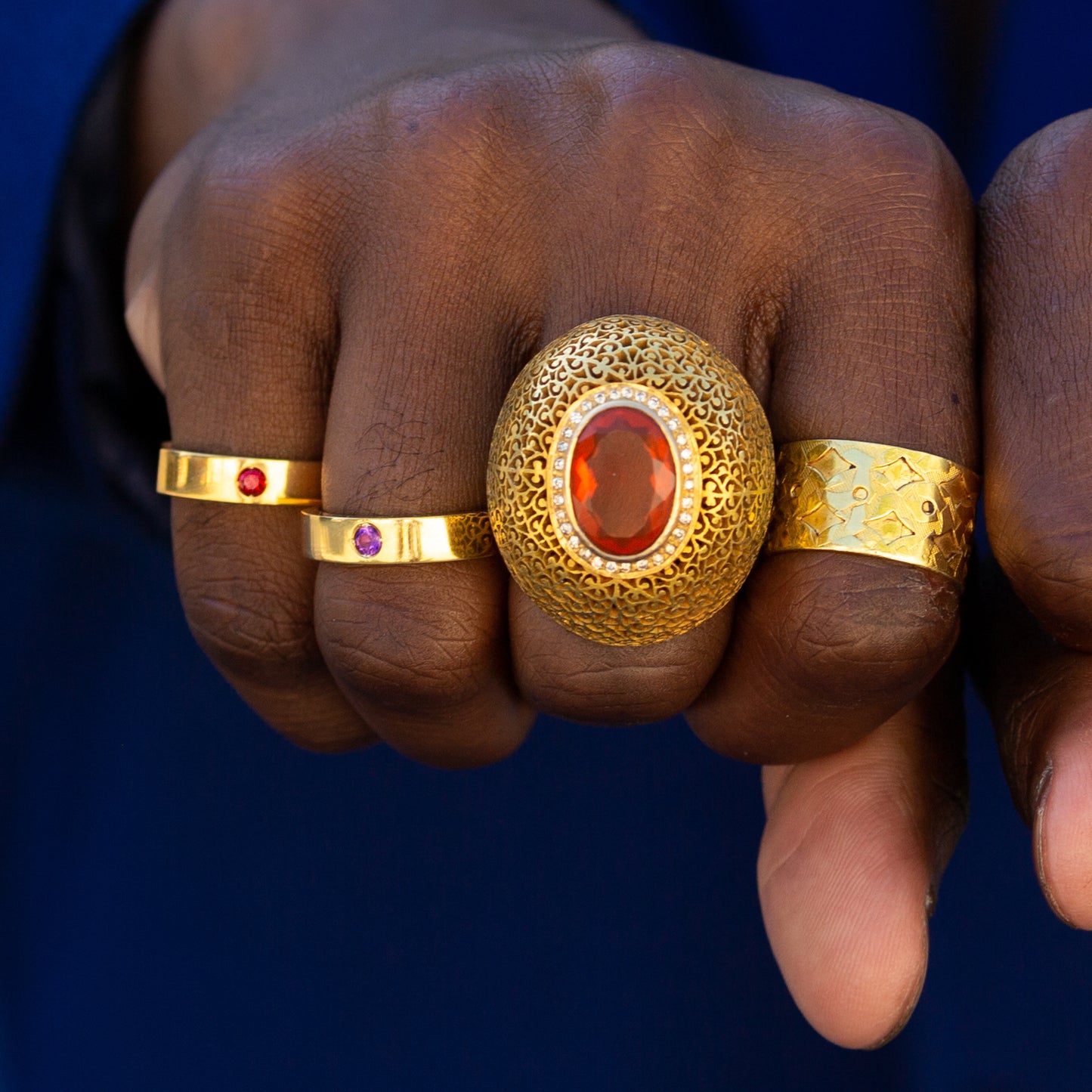 Red Garnet Ring